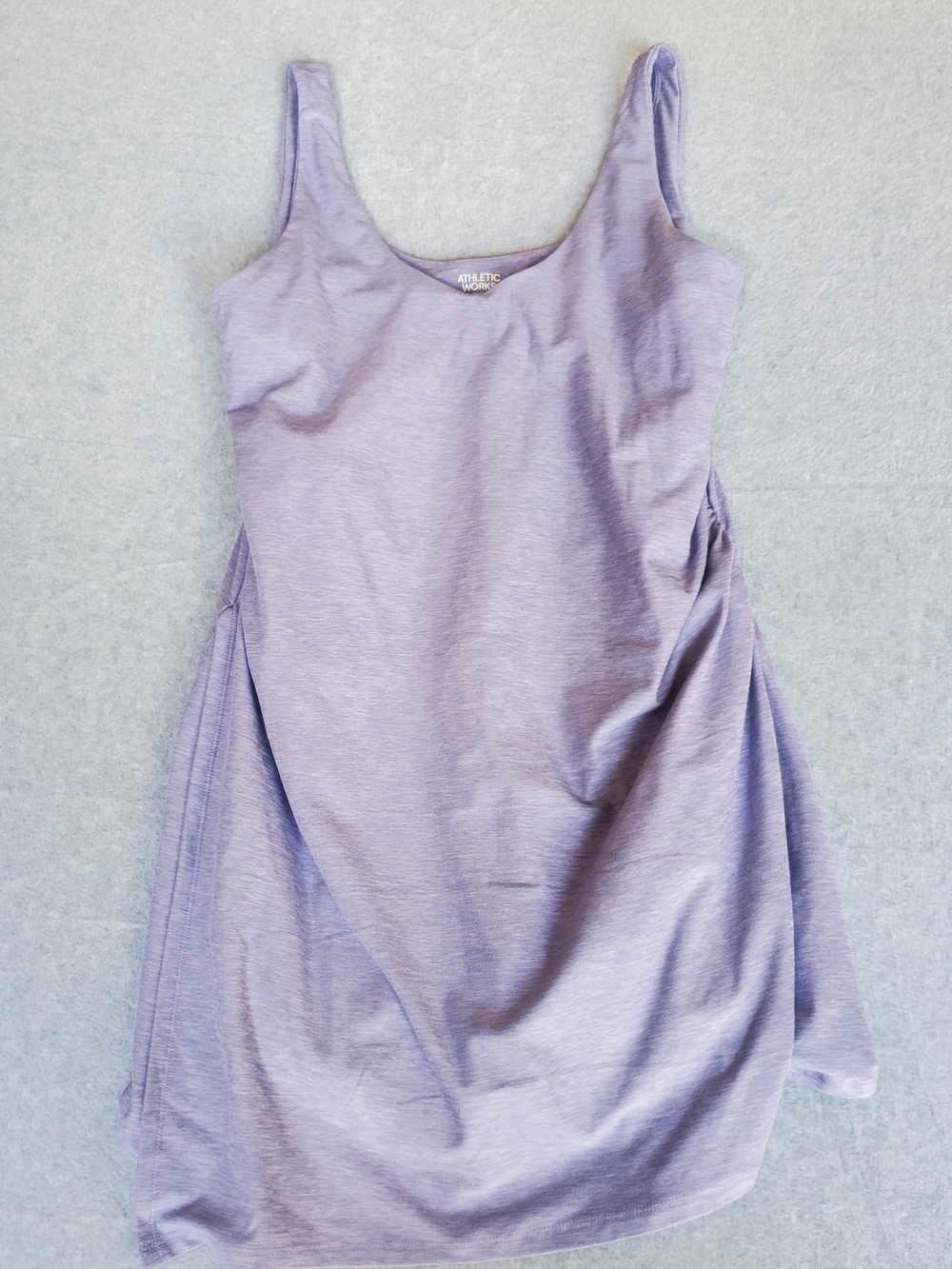 Athletic Works Light Lavender Scoop Neck Mini Dress